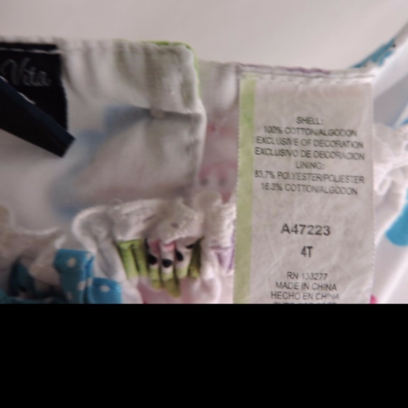 So La Vita Dress Summer Cotton 4T - Picture 6 of 6